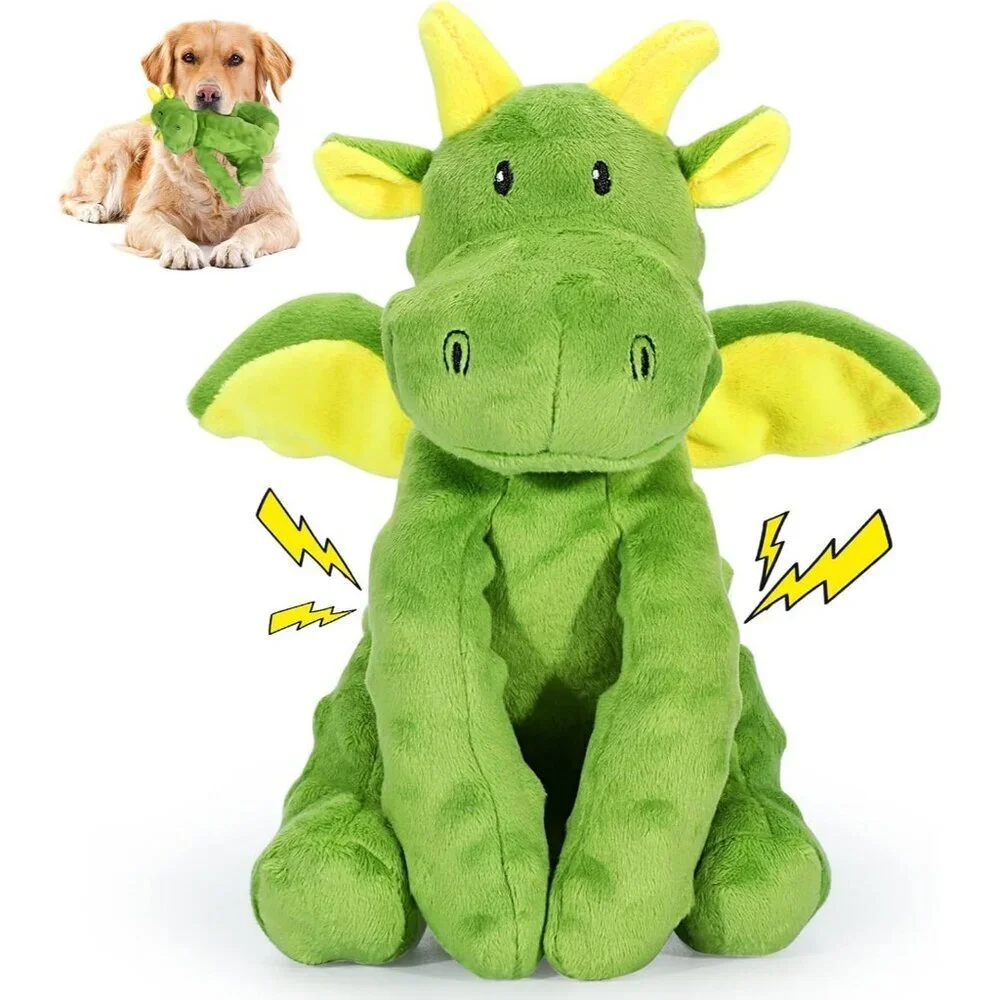 Squeaky Dog Toys Plush Dog Toy with Crinkle Paper Stuffed Durable Dog